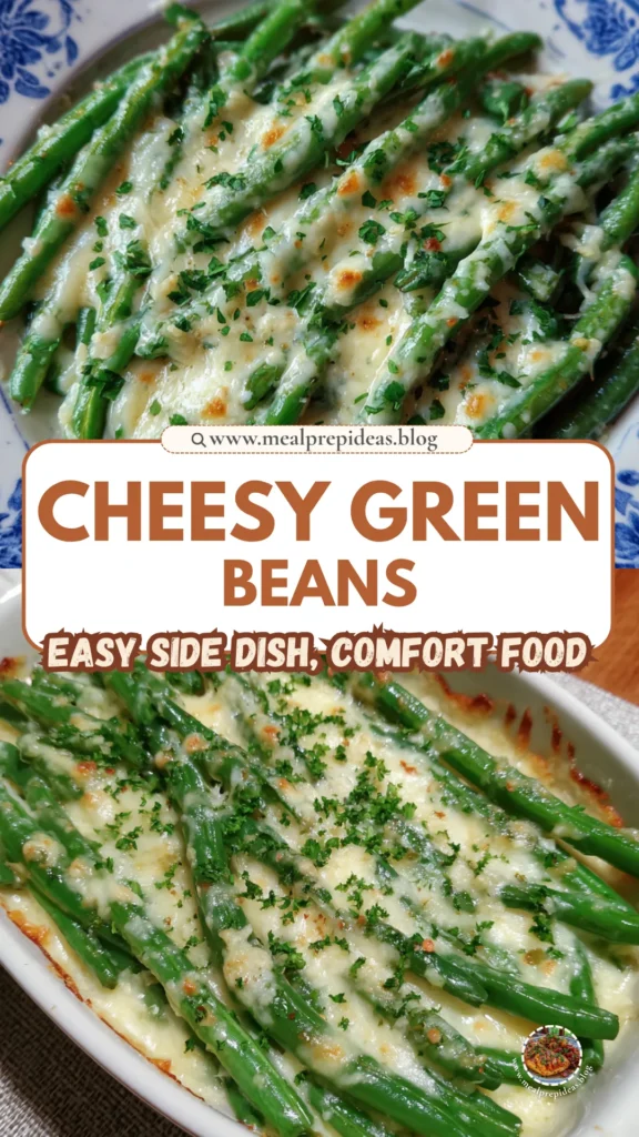 Cheesy Garlic Green Beans