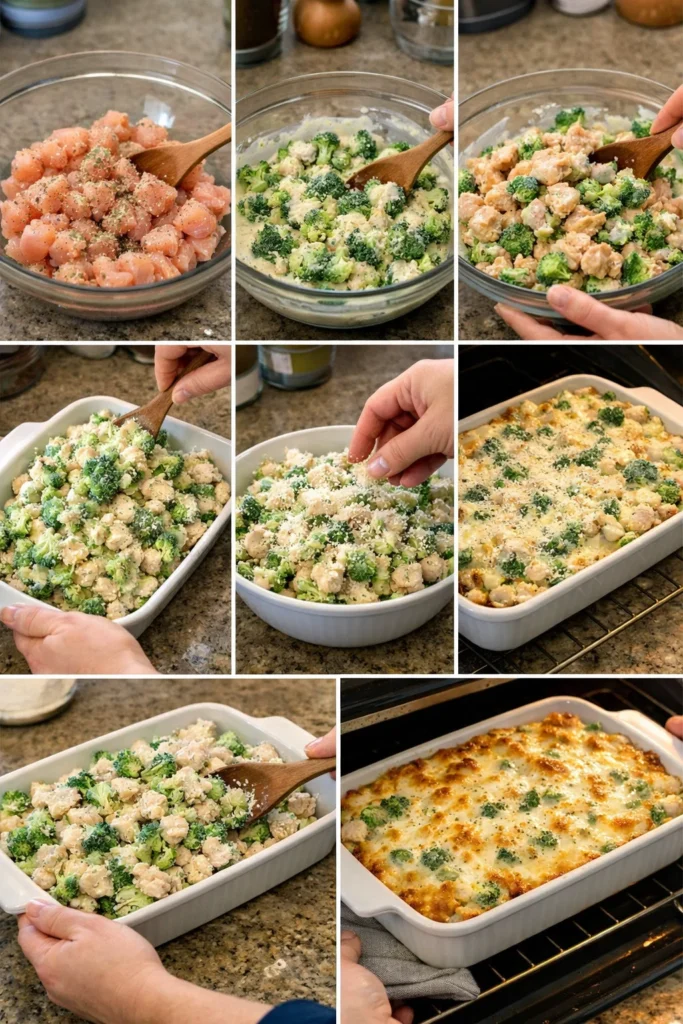 Chicken Alfredo Bake