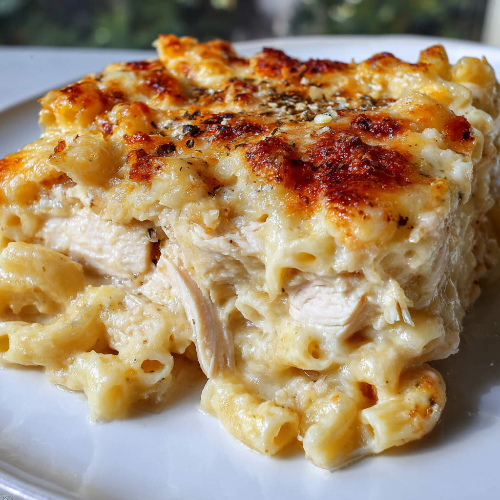 Chicken Alfredo Bake
