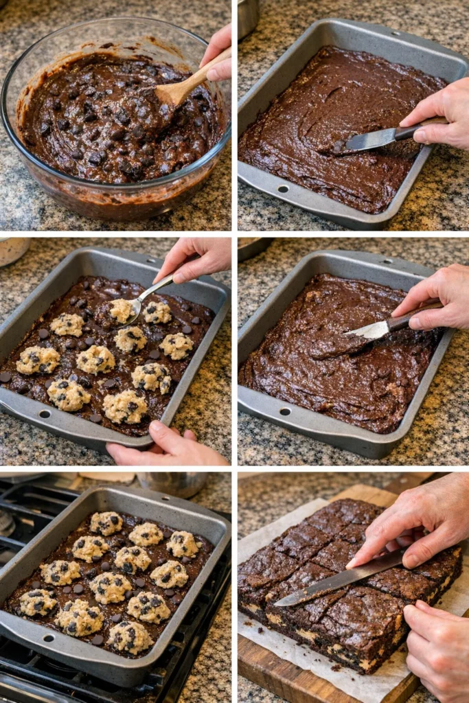 Cookie Dough Oreo Brownies