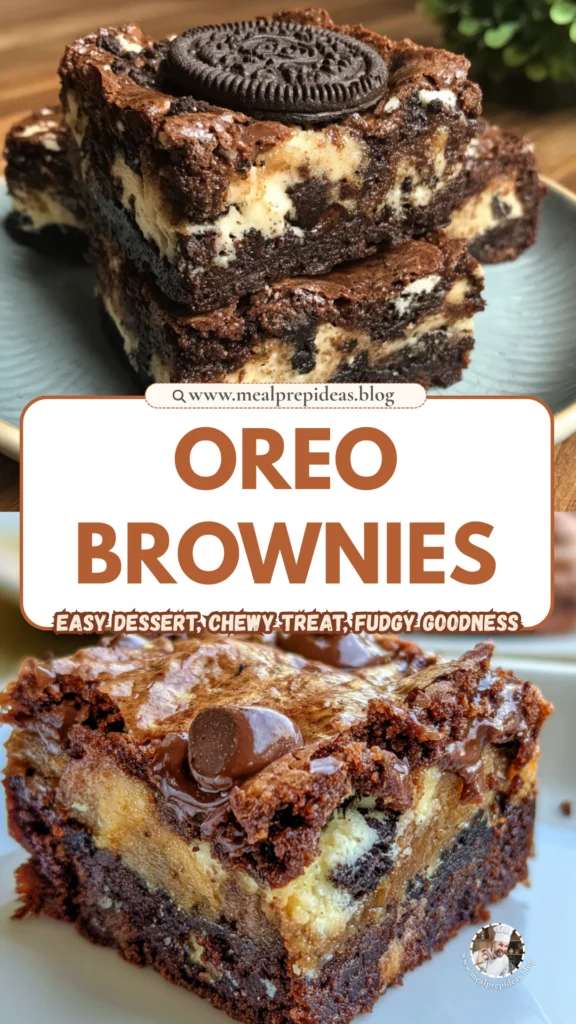 Cookie Dough Oreo Brownies