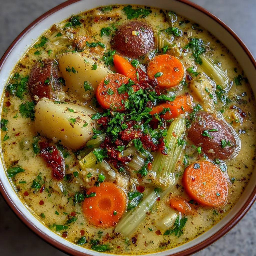 Cream of Spring Vegetable Soup