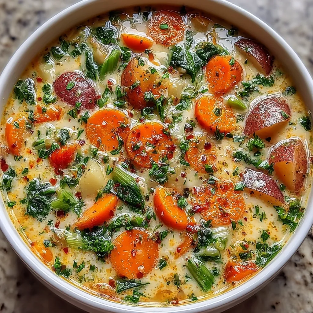 Cream of Spring Vegetable Soup