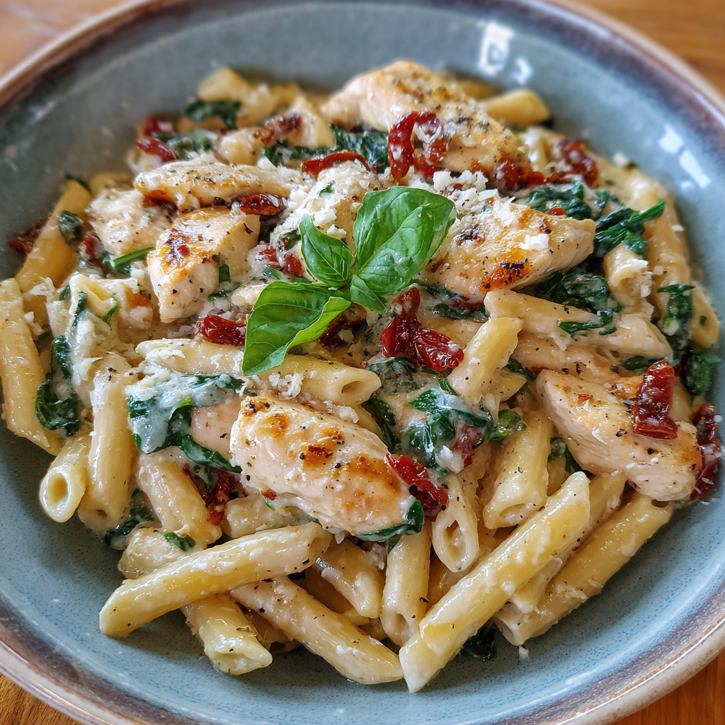 Creamy Asiago Chicken Pasta