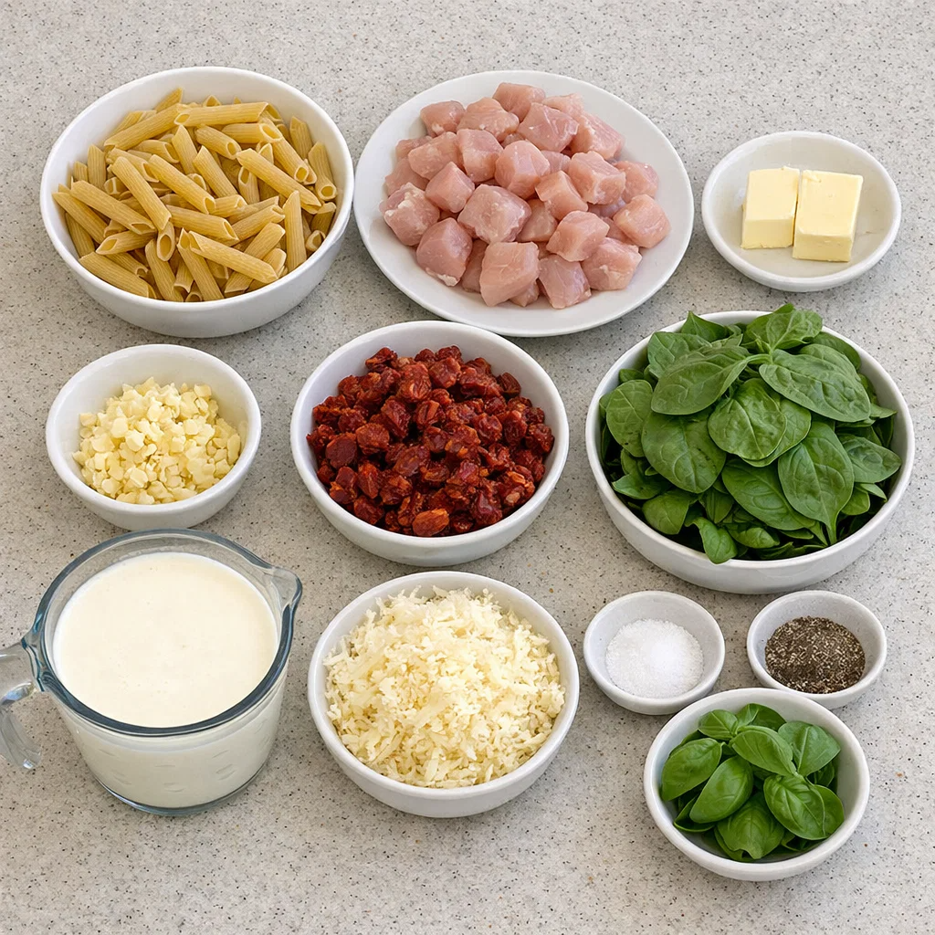 Creamy Asiago Chicken Pasta