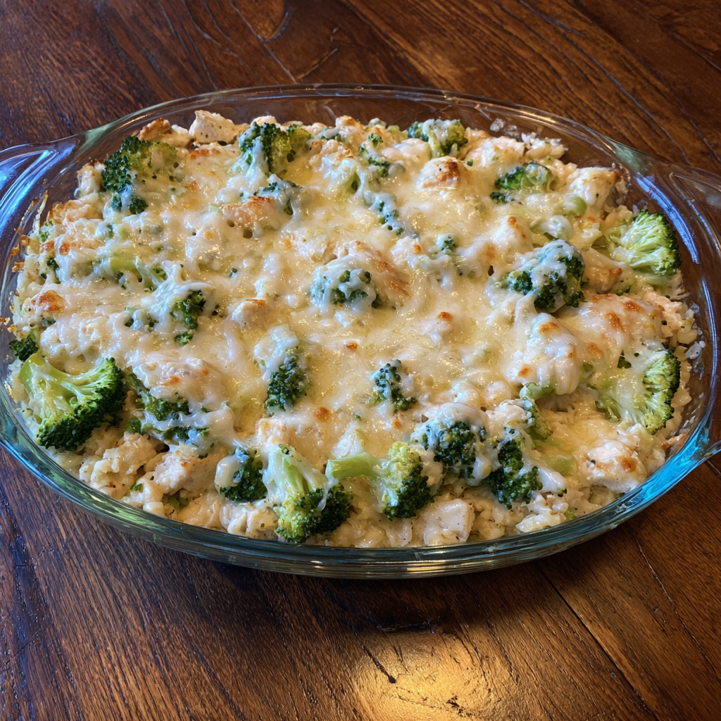 Creamy Chicken Cauliflower Rice Casserole