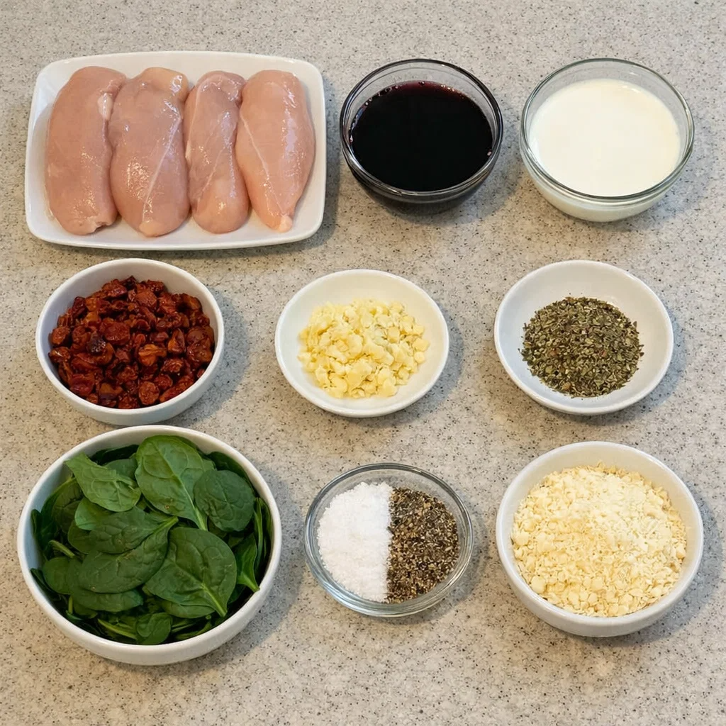 Creamy Crockpot Tuscan Chicken