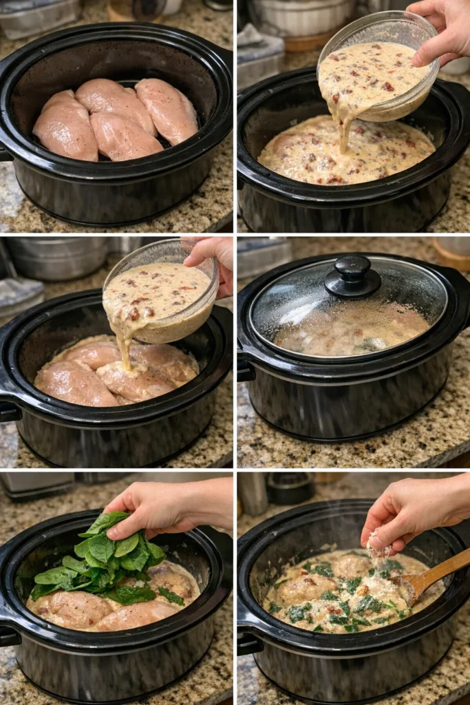 Creamy Crockpot Tuscan Chicken