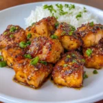 Crispy Honey Garlic Salmon Bites