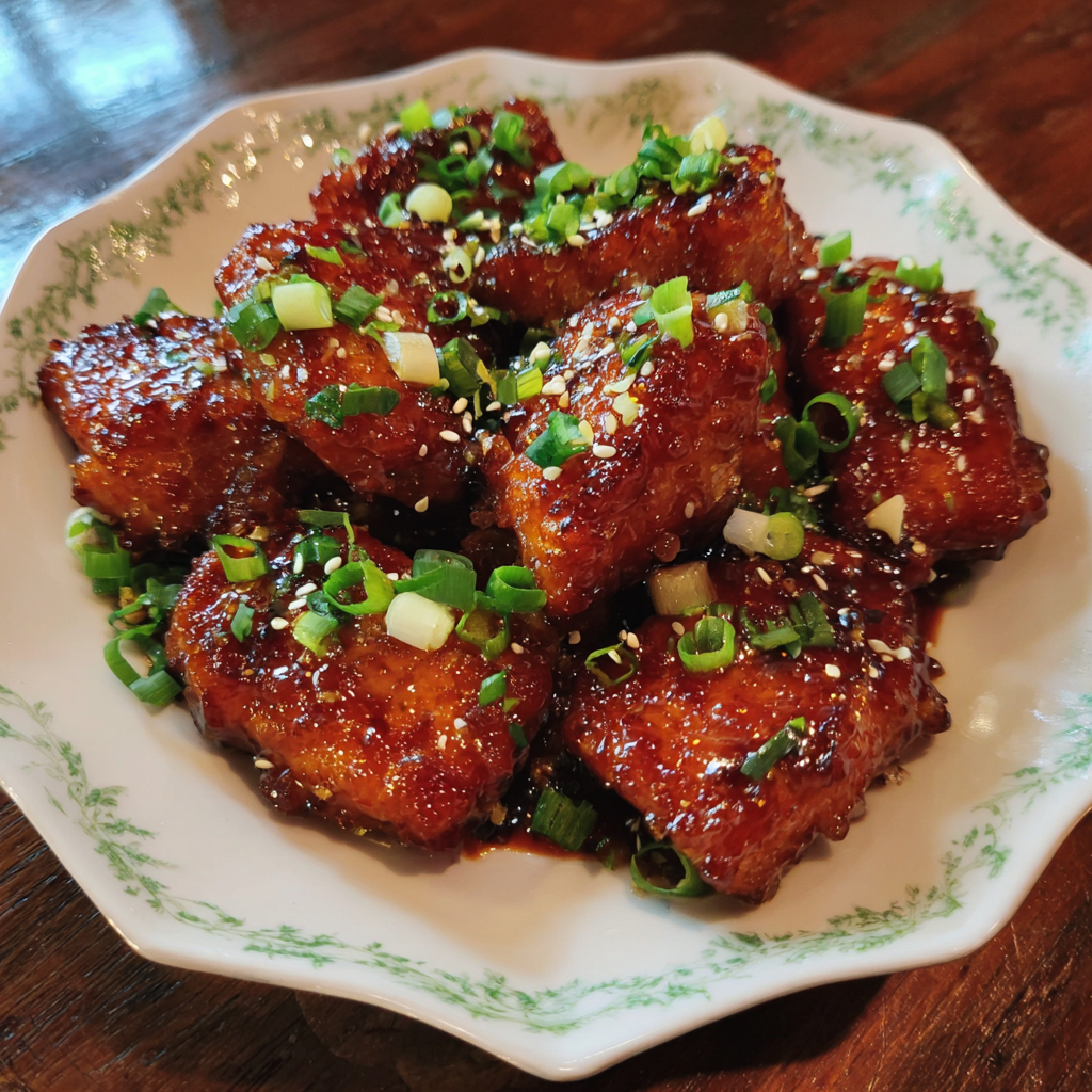 Crispy Honey Garlic Salmon Bites
