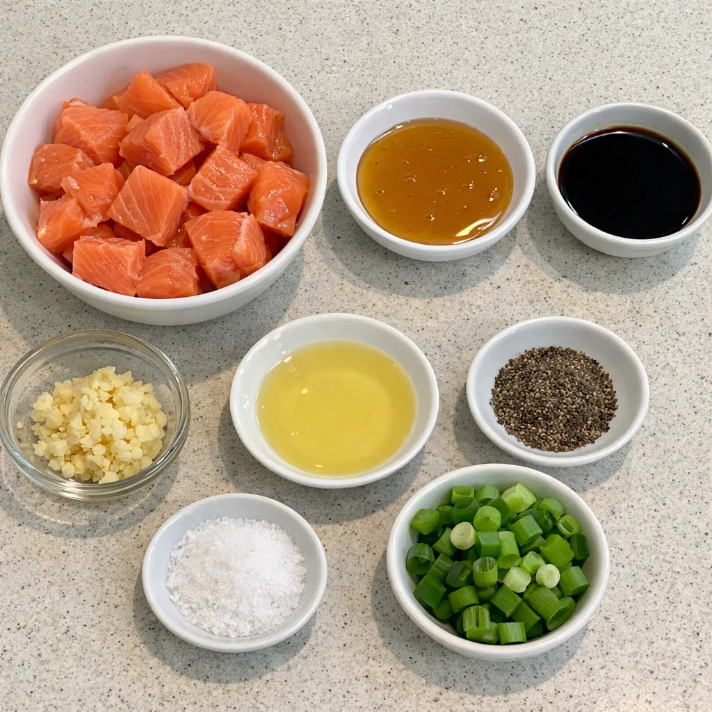 Crispy Honey Garlic Salmon Bites