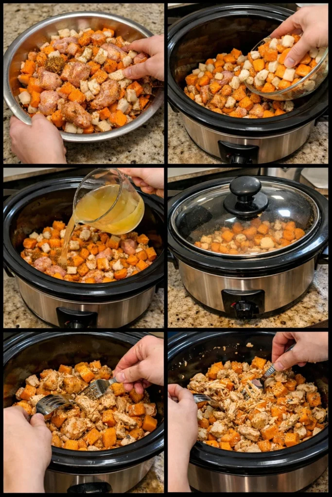 Crockpot Chicken and Sweet Potatoes