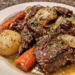 Crockpot Garlic Butter Beef
