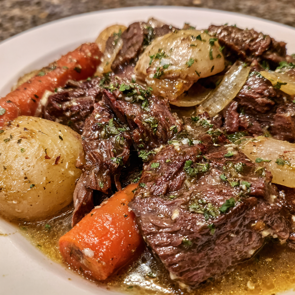 Crockpot Garlic Butter Beef
