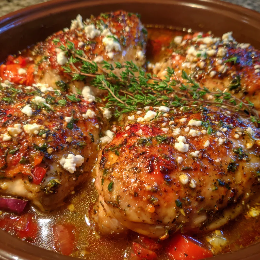 Crockpot Greek Chicken