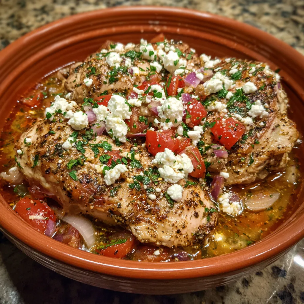 Crockpot Greek Chicken
