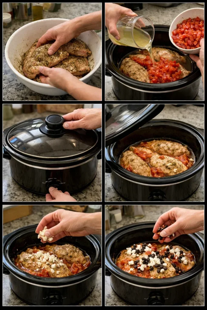 Crockpot Greek Chicken