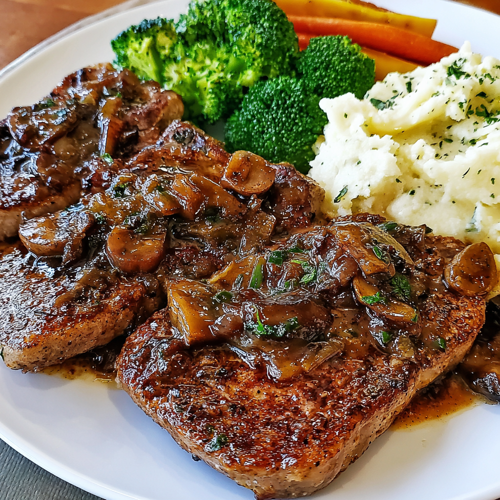 Easy Boneless Thin Beef Chops in Savory Pan Sauce
