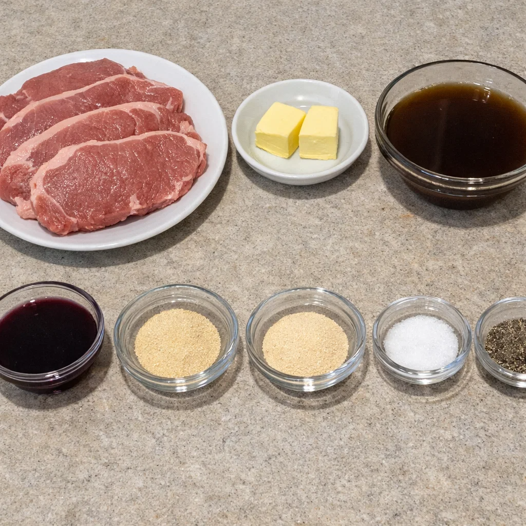 Easy Boneless Thin Beef Chops in Savory Pan Sauce