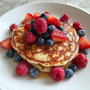 Flourless Cottage Cheese Pancakes