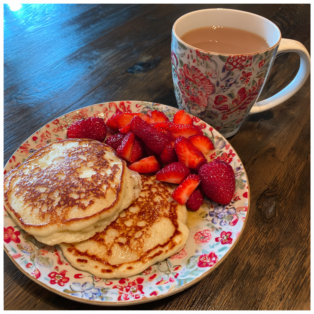 Flourless Cottage Cheese Pancakes