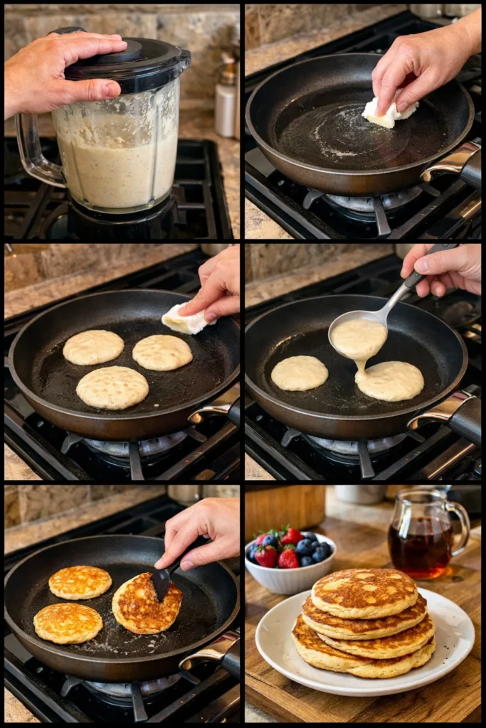 Flourless Cottage Cheese Pancakes