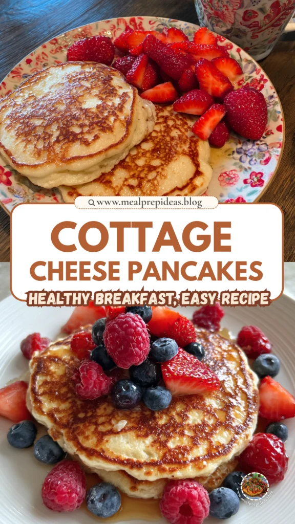 Flourless Cottage Cheese Pancakes