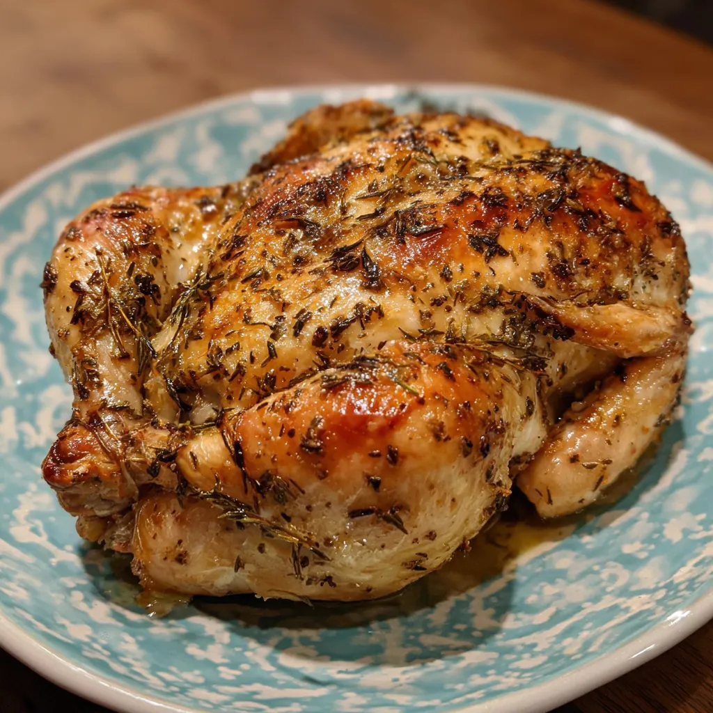 Garlic Butter Whole Chicken