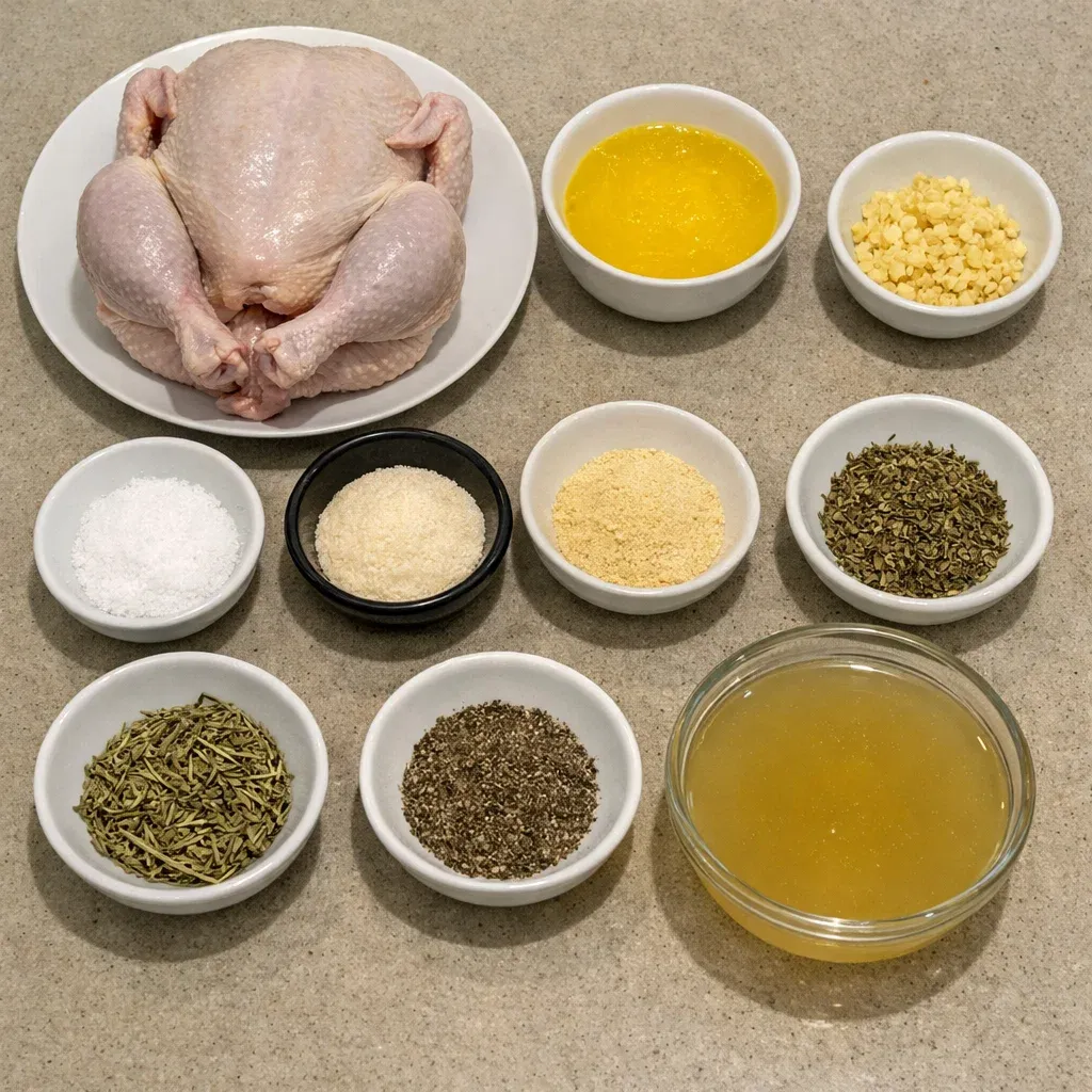 Garlic Butter Whole Chicken