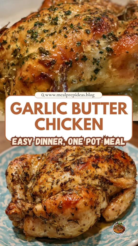 Garlic Butter Whole Chicken