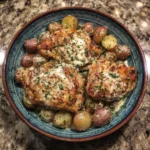 Garlic Parmesan Crockpot Chicken & Potatoes