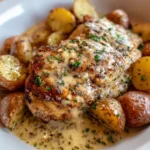 Garlic Parmesan Crockpot Chicken and Potatoes