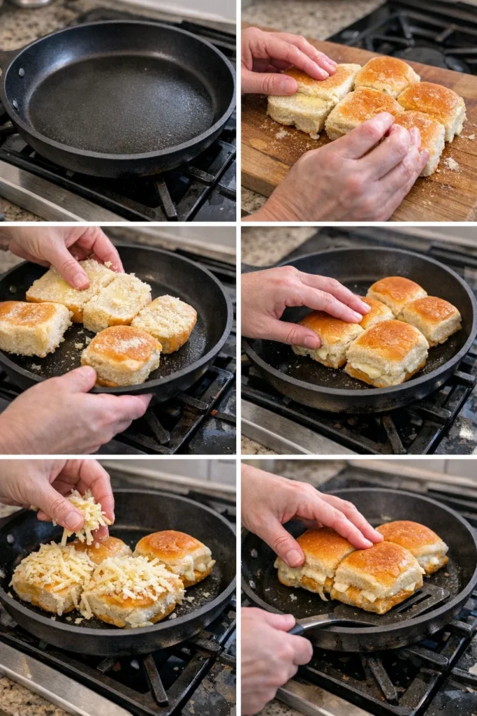 Hawaiian Roll Grilled Cheese