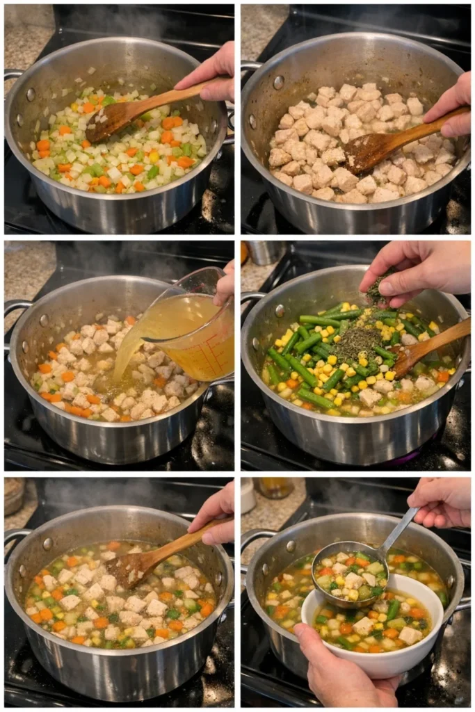 Hearty Chicken Veggie Soup