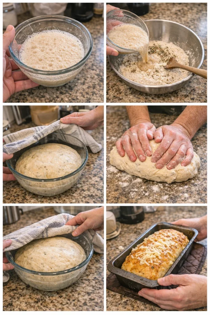 Homemade Italian Herb & Cheese Bread