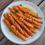 Honey Garlic Butter Roasted Carrots