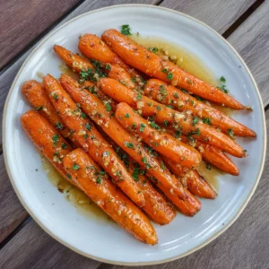 Honey Garlic Butter Roasted Carrots