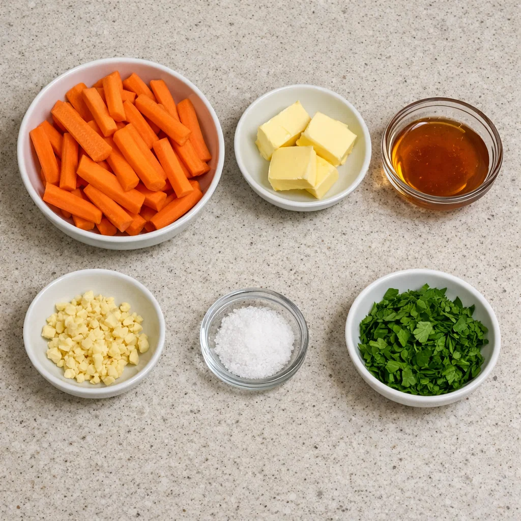Honey Garlic Butter Roasted Carrots
