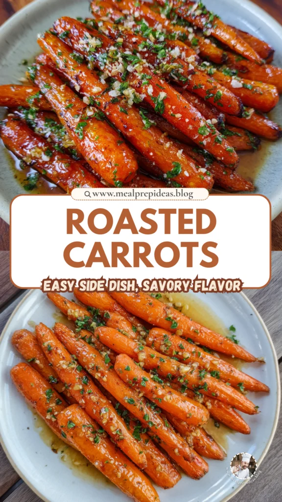 Honey Garlic Butter Roasted Carrots