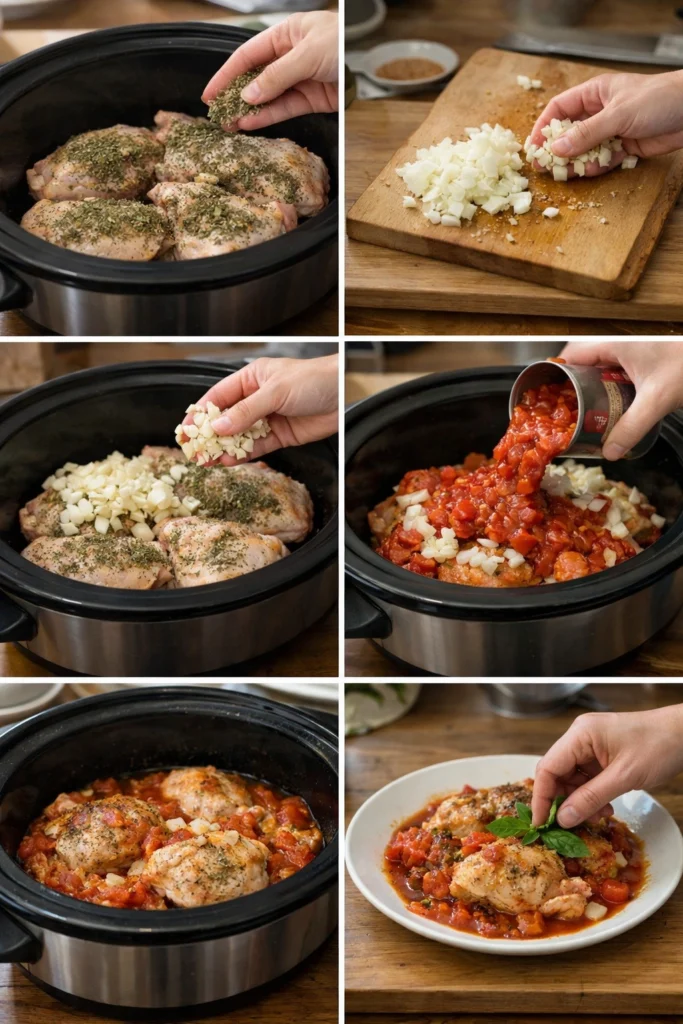 Italian Crockpot Chicken Thighs