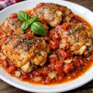 Italian Crockpot Chicken Thighs