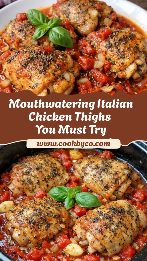 Italian Crockpot Chicken Thighs