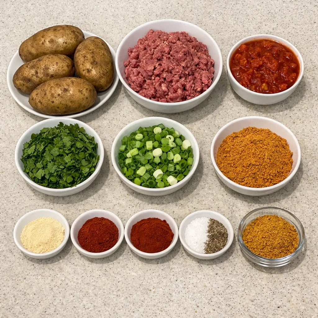 Loaded Fiesta Potato Bowls