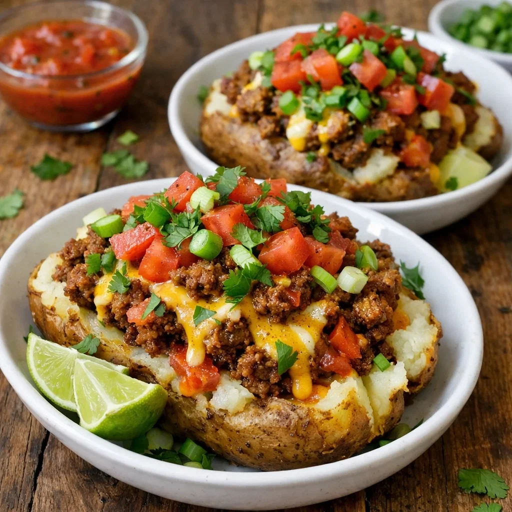 Loaded Fiesta Potato Bowls