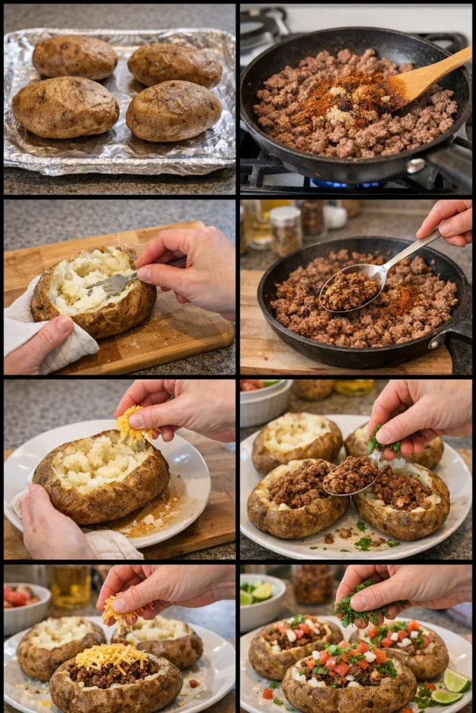 Loaded Fiesta Potato Bowls