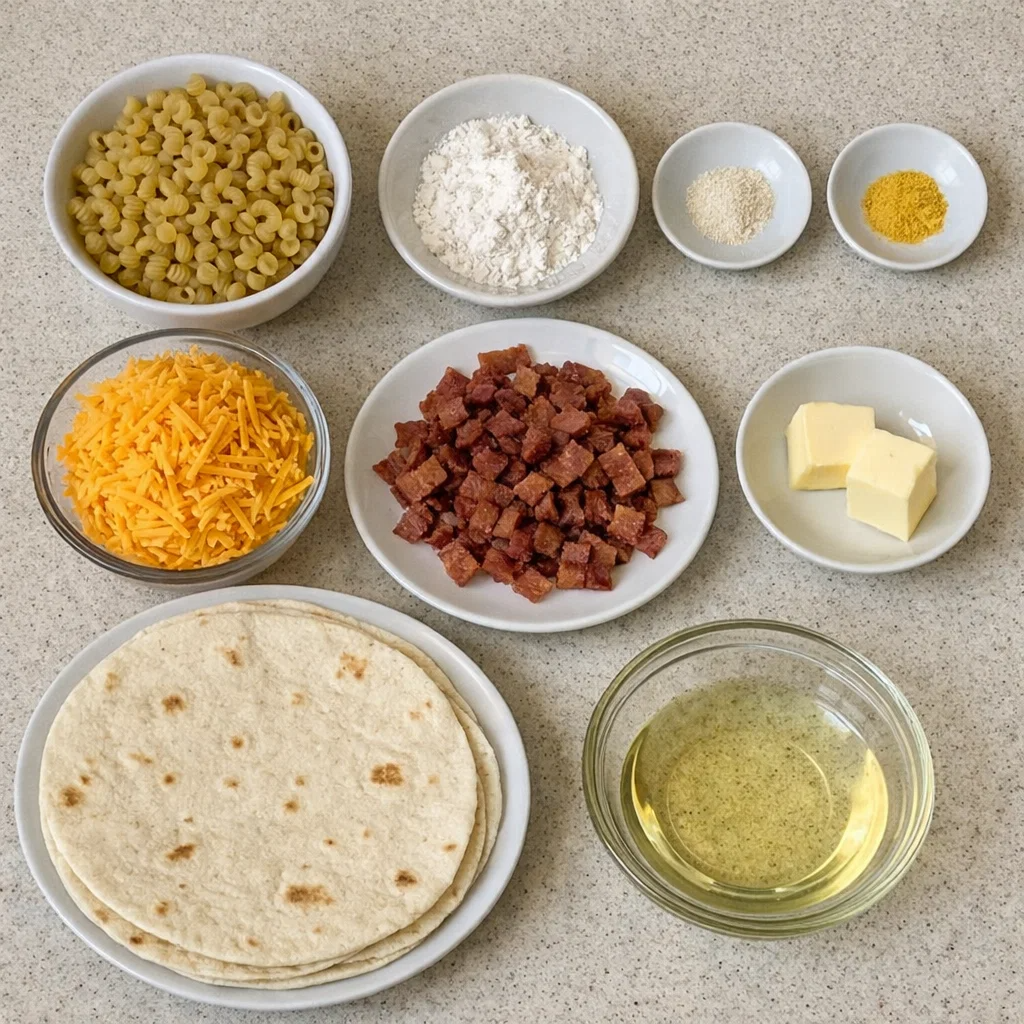 Mac and Cheese Quesadillas