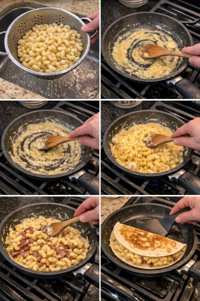Mac and Cheese Quesadillas