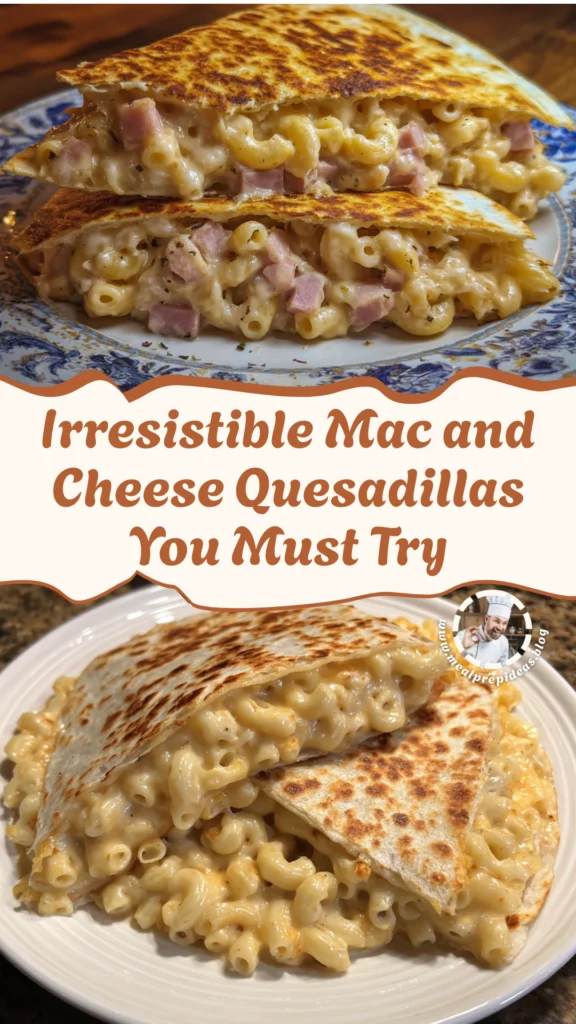 Mac and Cheese Quesadillas
