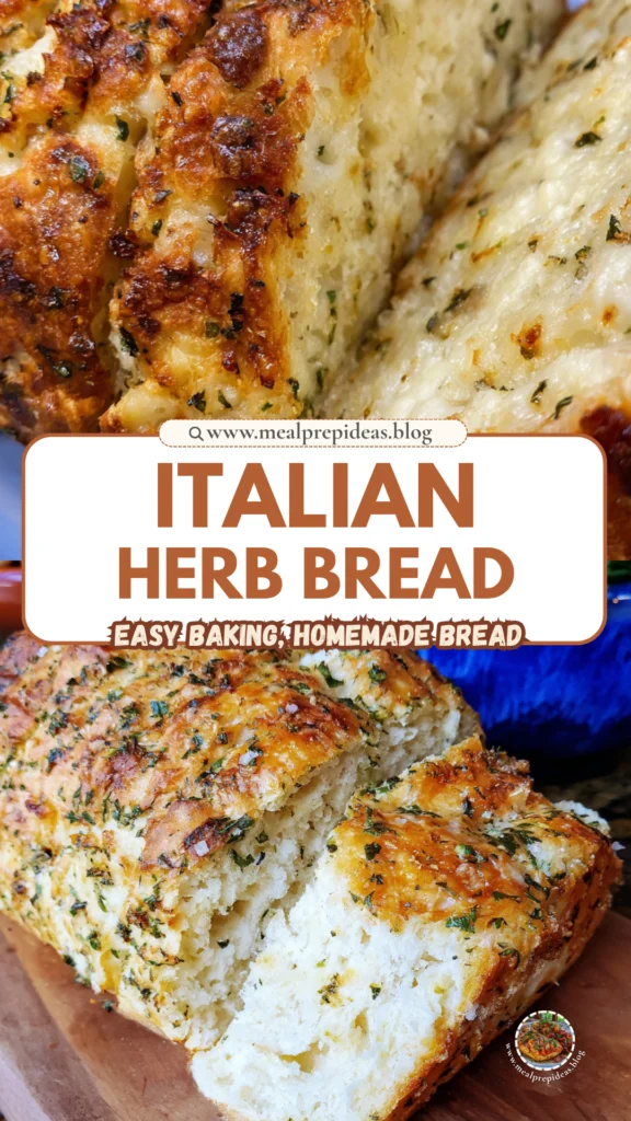 Homemade Italian Herb & Cheese Bread