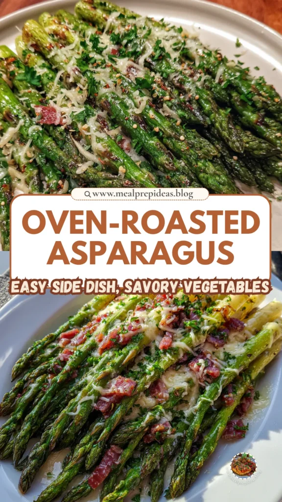 Oven-Roasted Asparagus with Asiago and Smoked Beef